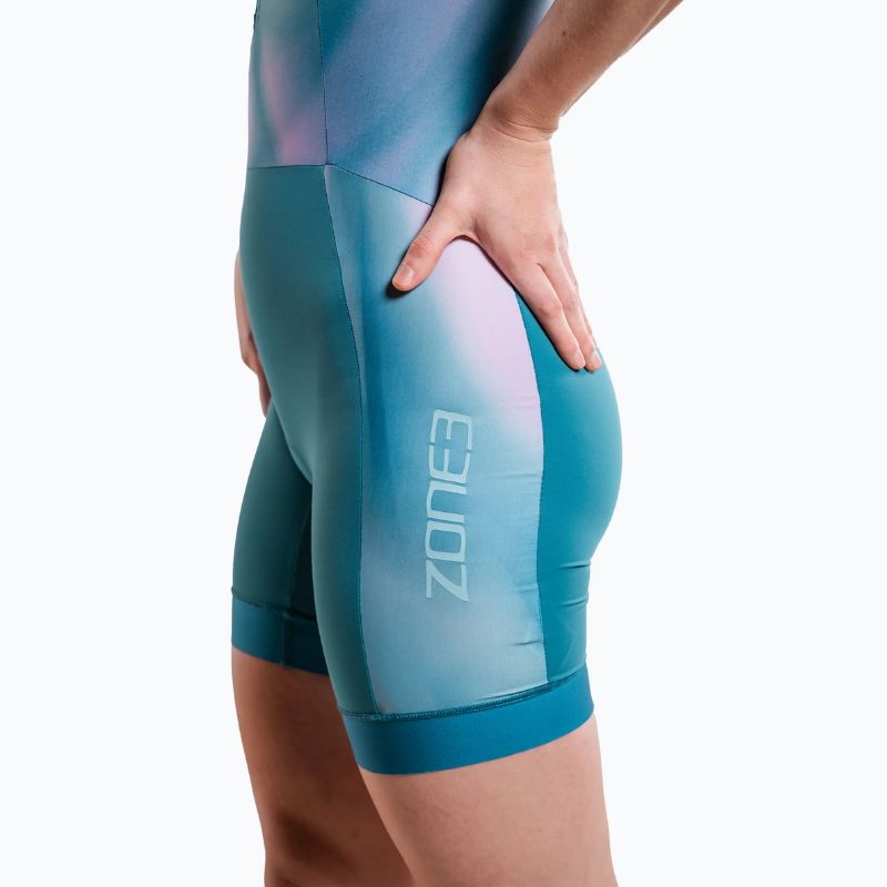 Zone3 - Women's Activate Short Sleeve Trisuit - Teal/Pink