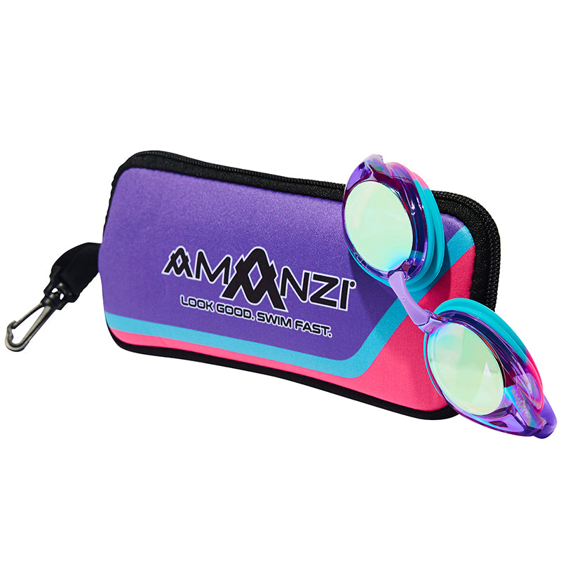 Amanzi - Axion Majestic Mirror Goggles - Purple/Teal/Pink