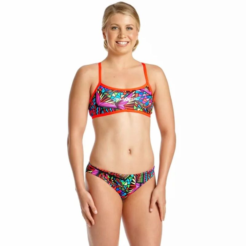 Amanzi - Candle Puzzle Ladies Bikini Sports Top
