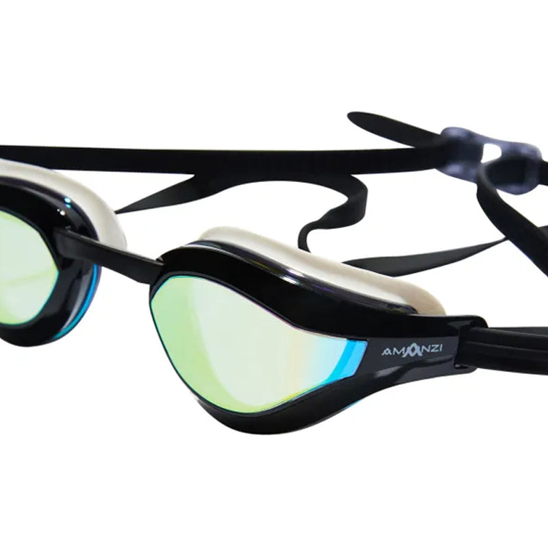 Amanzi - Dominate Prismatic Mirror Goggles - Black/White