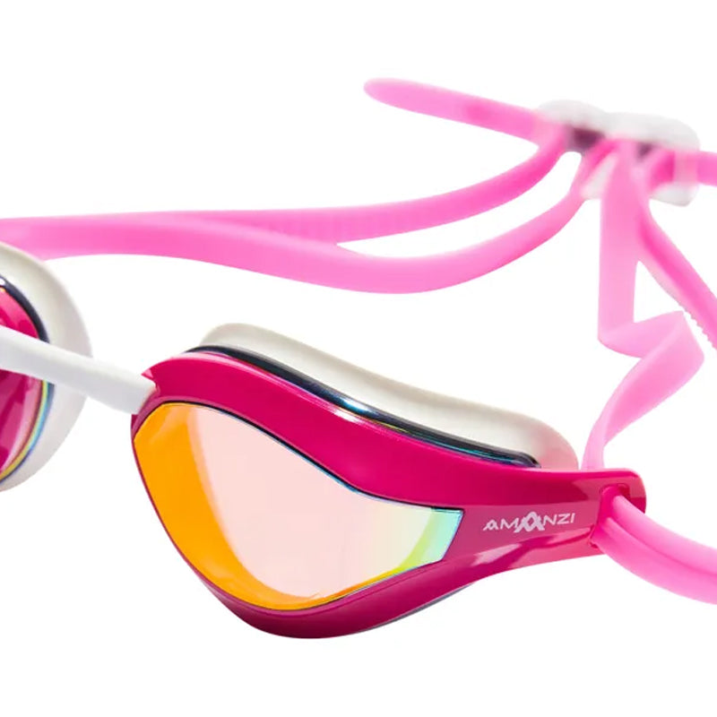 Amanzi - Dominate Sunset Mirror Goggles - Pink/White