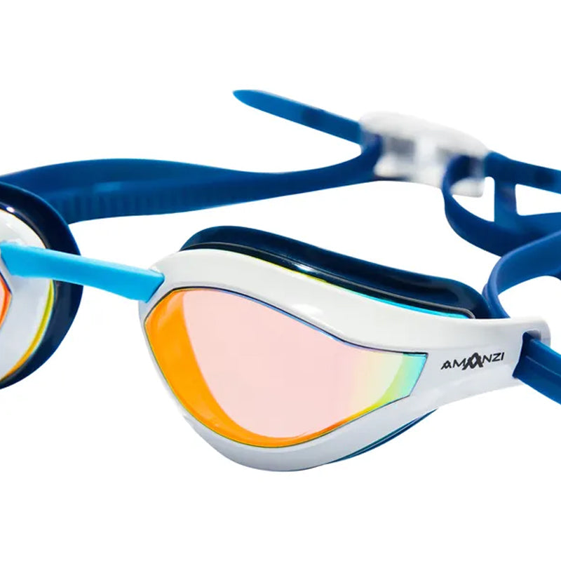 Amanzi - Dominate Sunset Mirror Goggles - White/Indigo