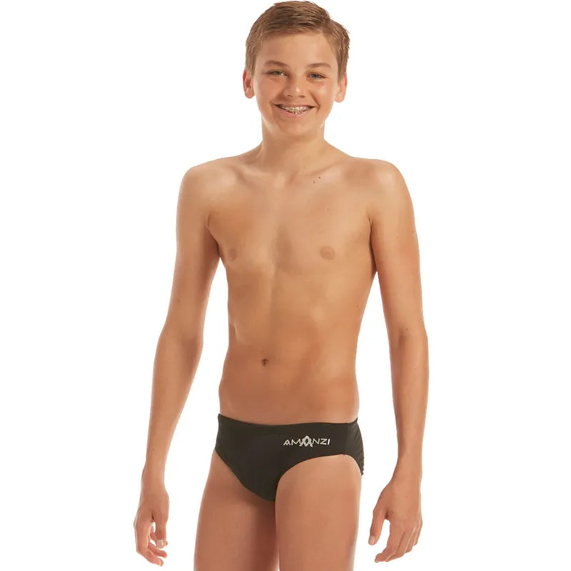 Amanzi - Jet Black Boys Briefs
