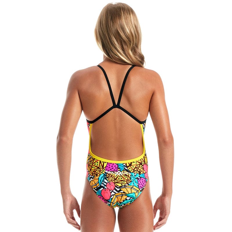 Amanzi - Pineapple Punch Girls One Piece Swimsuit