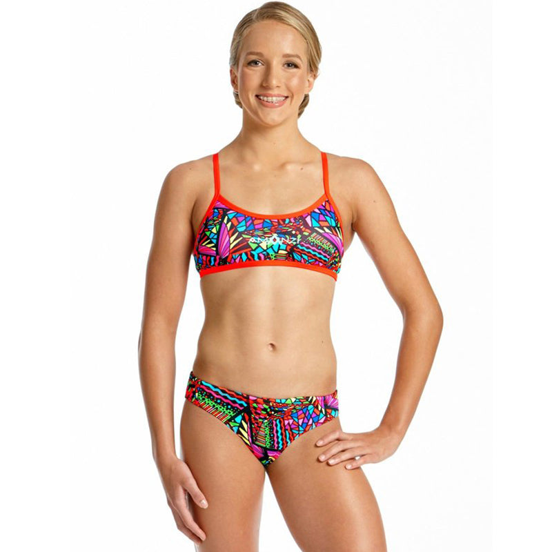 Amanzi - Candy Puzzle Girls Two Piece Sports Bikini
