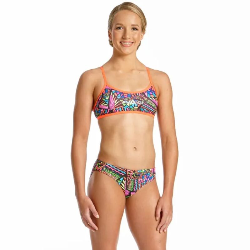 Amanzi - Candy Puzzle Girls Two Piece Sports Bikini