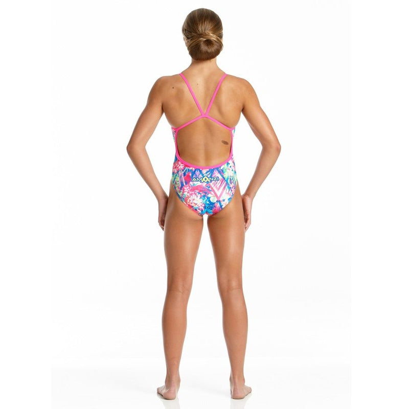 Amanzi - Tropical Punch Girls One Piece Swimsuit