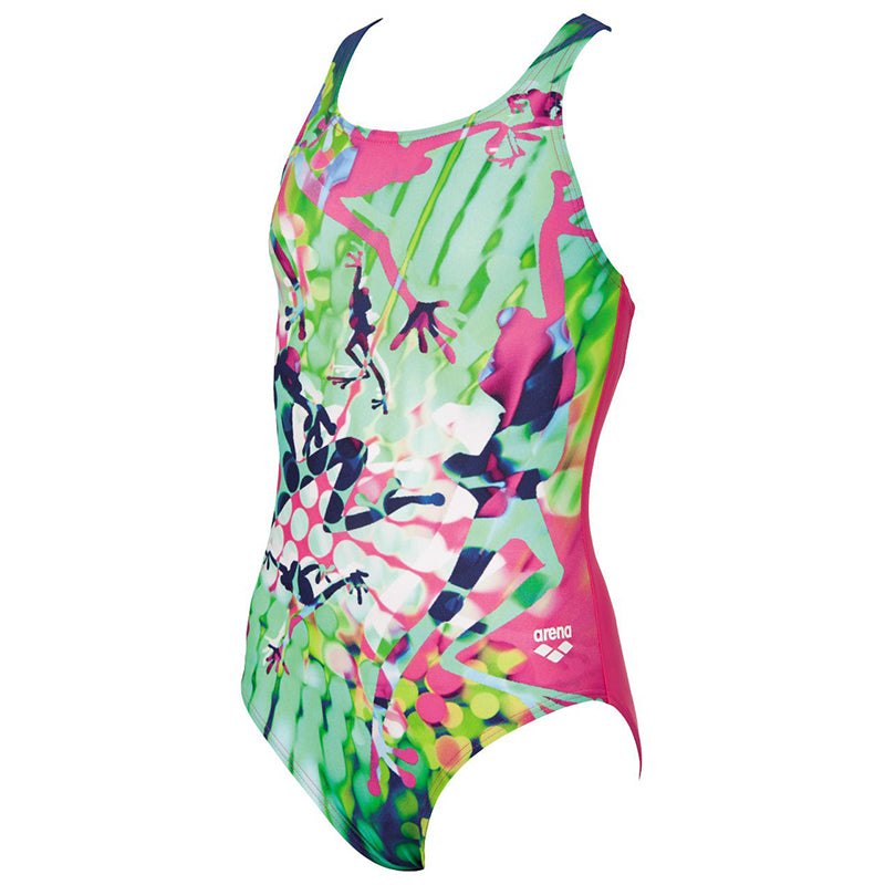 Arena - Brasil Pro Back Junior Swimsuit - Rose/Sea