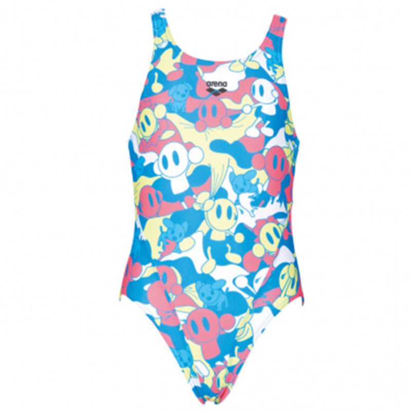 Arena - Camo Kun Open Back Girls Swimsuit - Royal