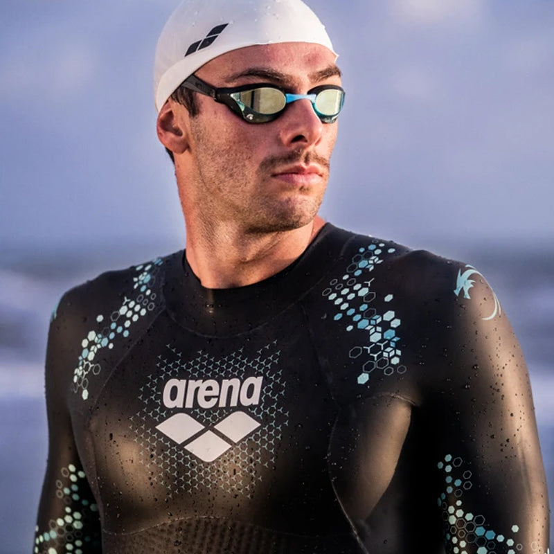 Arena - Cobra Core Swipe Mirror Goggle - Aqua/Black