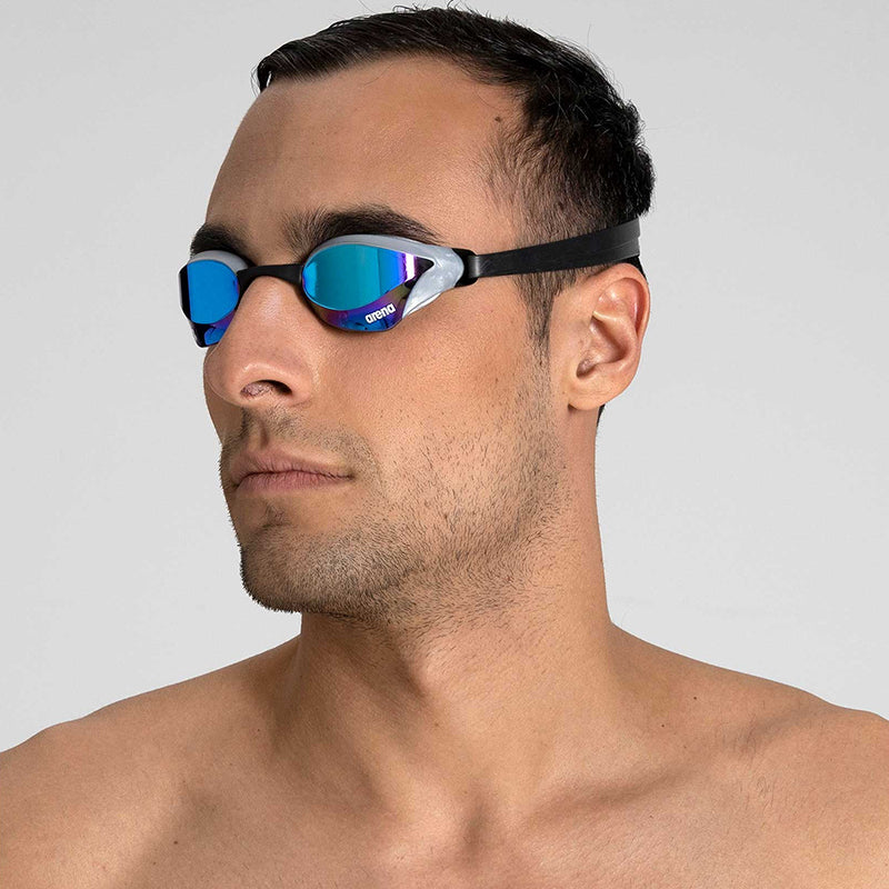 Arena - Cobra Core Swipe Mirror Goggle - Blue/Silver
