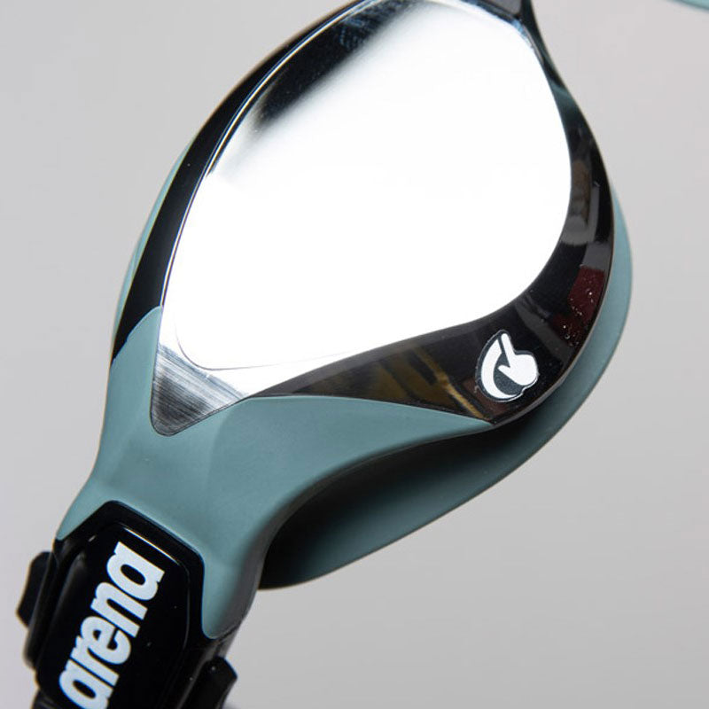 Arena - Cobra Tri Swipe Mirror Triathlon Goggles - Silver/Army