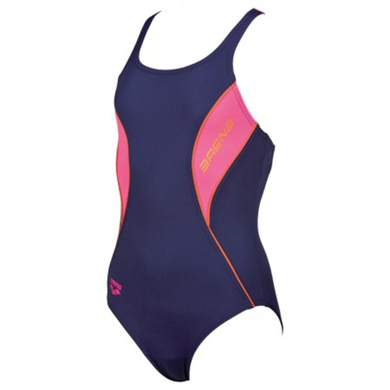 Arena - Fiord Swim Pro Back Junior Swimsuit - Navy/Rose