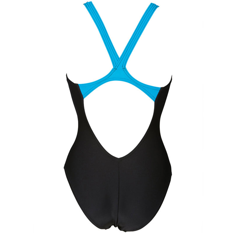 Arena - Fluency V Back Ladies Swimsuit - Black/Turquoise
