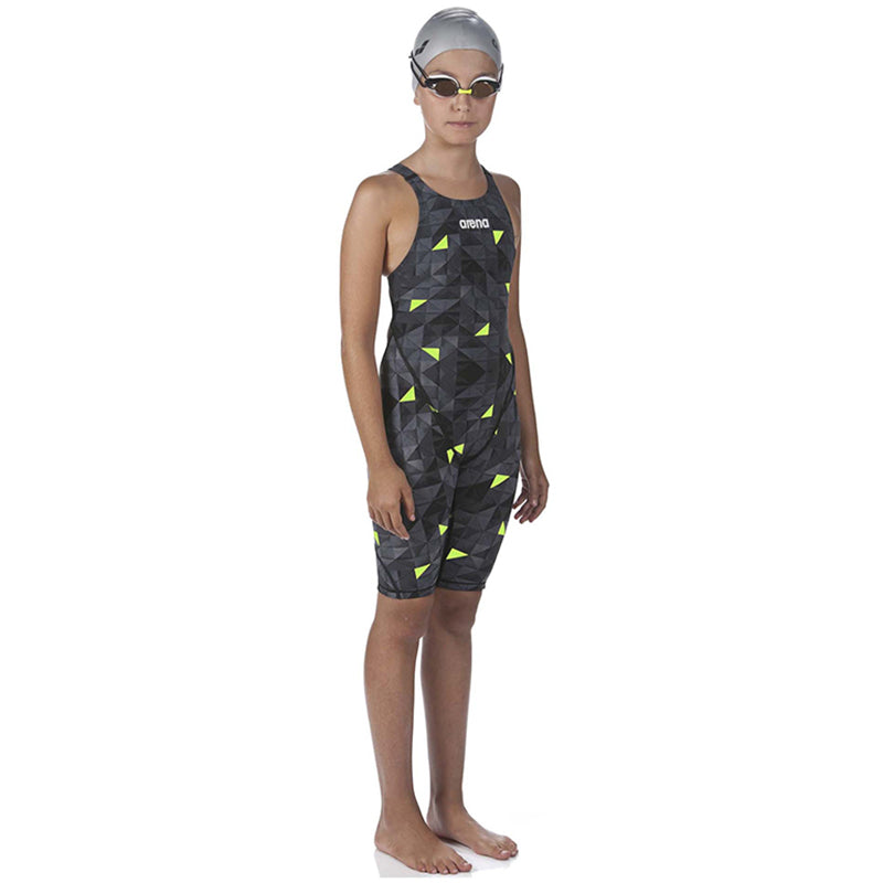 Arena - Girls Powerskin ST 2.0 Open Back - Black/Yellow