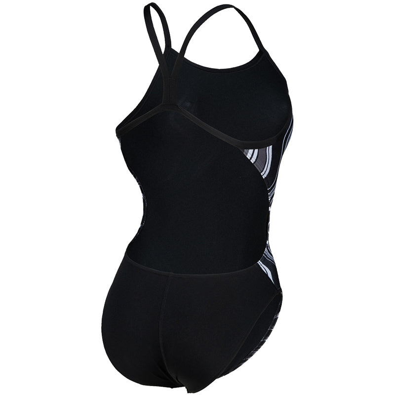Arena - Marbled Challenge Back Ladies Swimsuit - Black/Multi