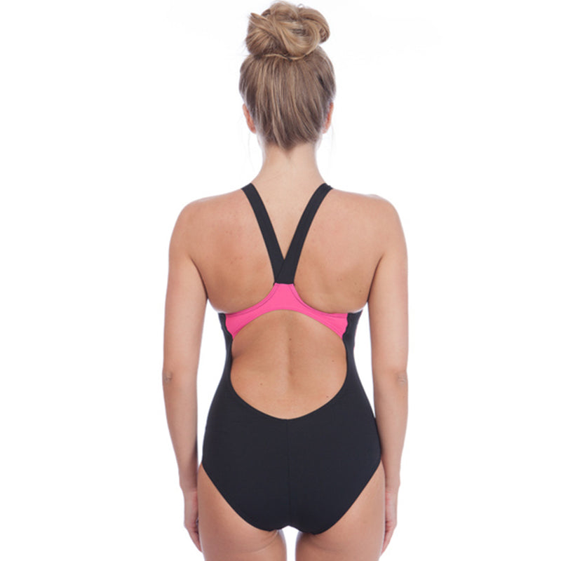 Arena - Microcarbonite Pro Back Ladies Swimsuit - Black/Fuchsia/Rose