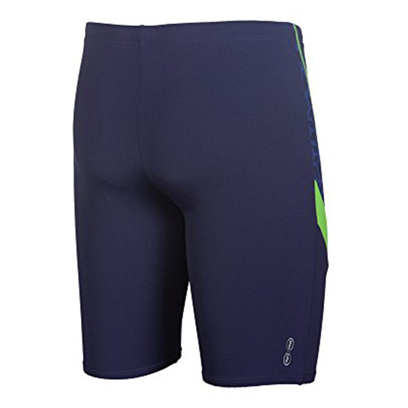Arena - Microcarbonite Junior Jammers - Navy Blue/Green Leaf