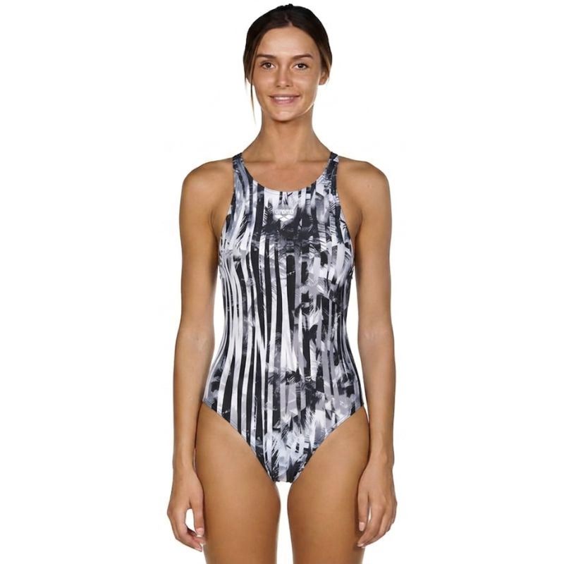 Arena - One Riviera Racerback Ladies Swimsuit - Black/Black