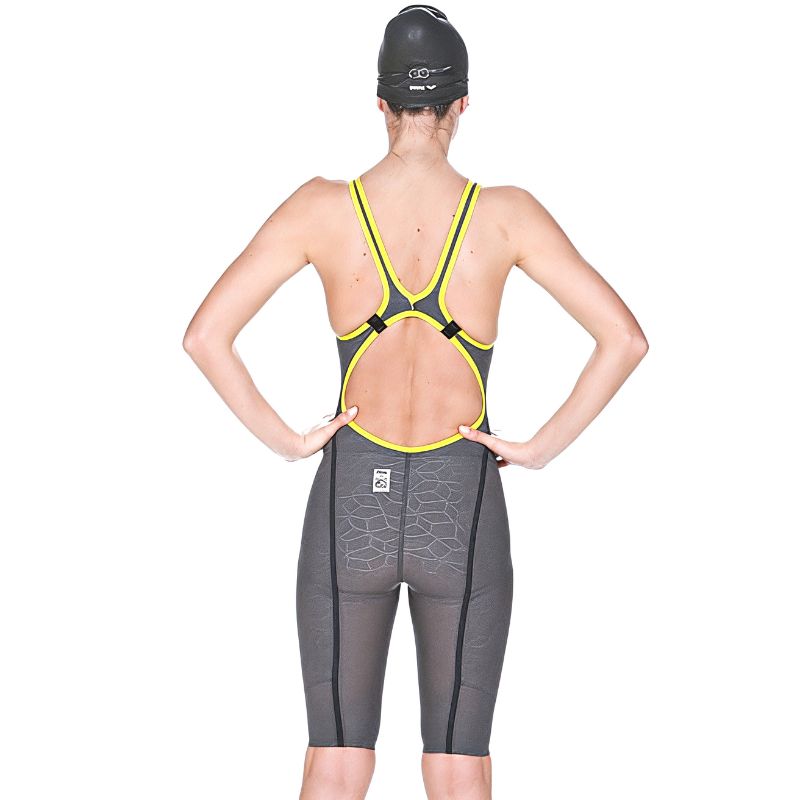 Arena - Powerskin Carbon-Ultra Open Back Suit (Ltd. Edition) - Blue/Yellow