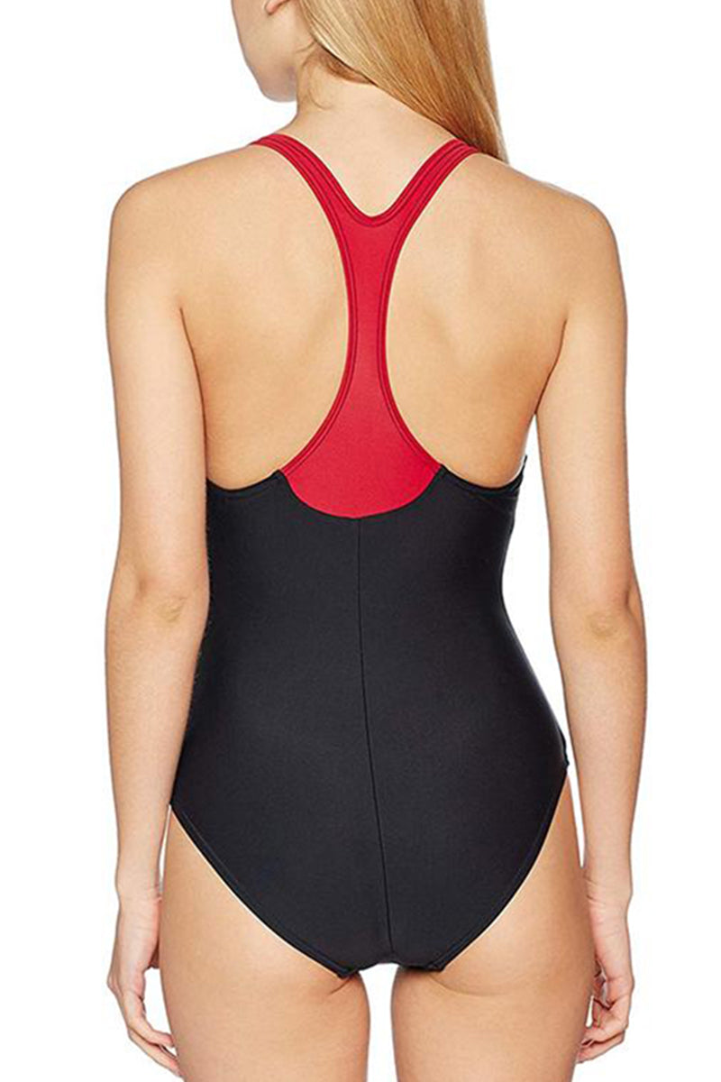 Arena - Spot Max Fit Girls Swimsuit - Black/Red/White