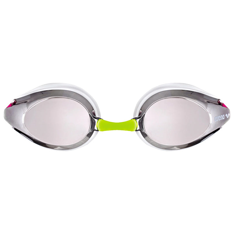 Arena - Tracks Junior Mirror Goggles - Silver/White/Fuchsia