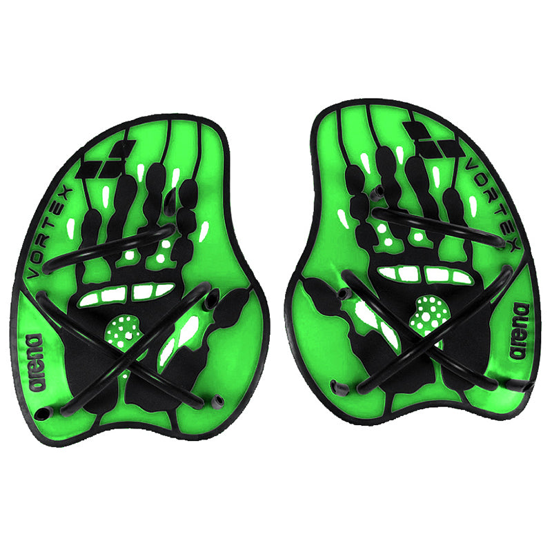 Arena - Vortex Evolution Hand Paddles - Acid Lime