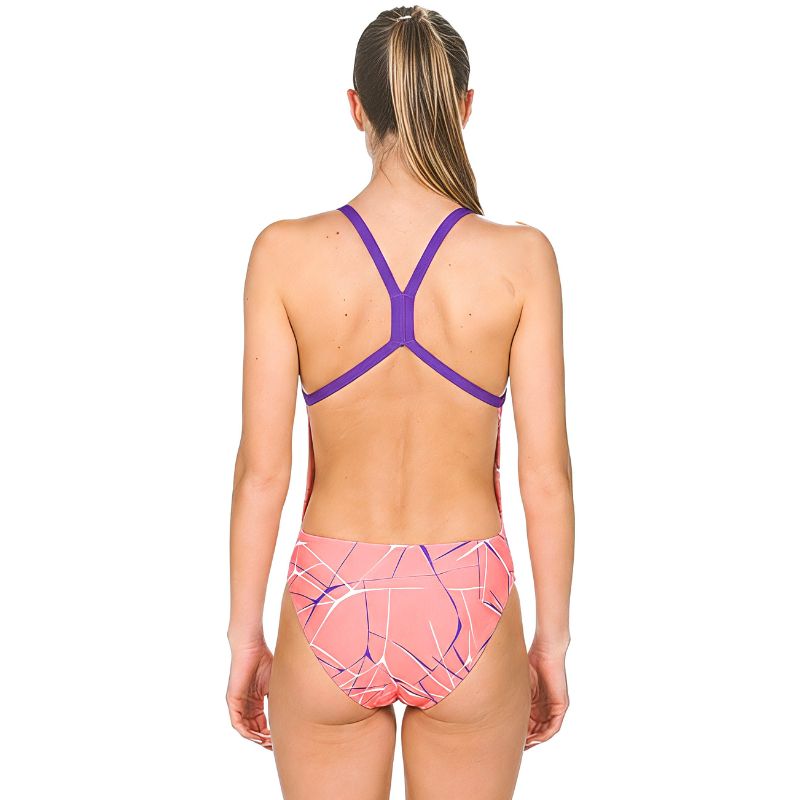 Arena - Water Light Tech Ladies Swimsuit - Red/Mirtilla