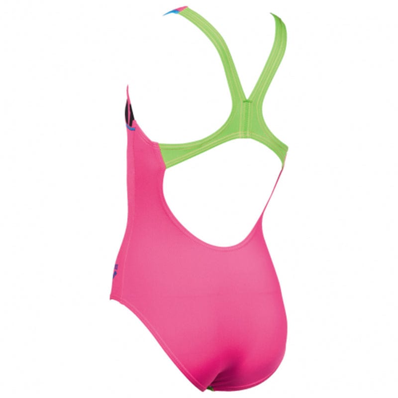 Arena - Woodblock Pro Back Girls Swimsuit - Rose