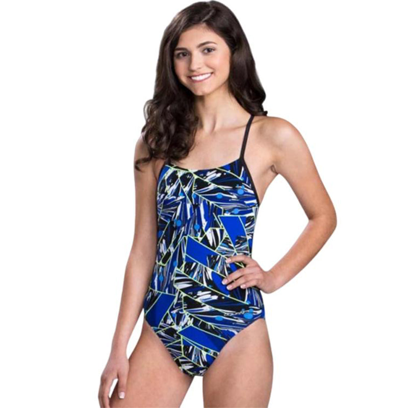 Dolfin - Graphlite Vantage Cross Back Swimsuit - Blue
