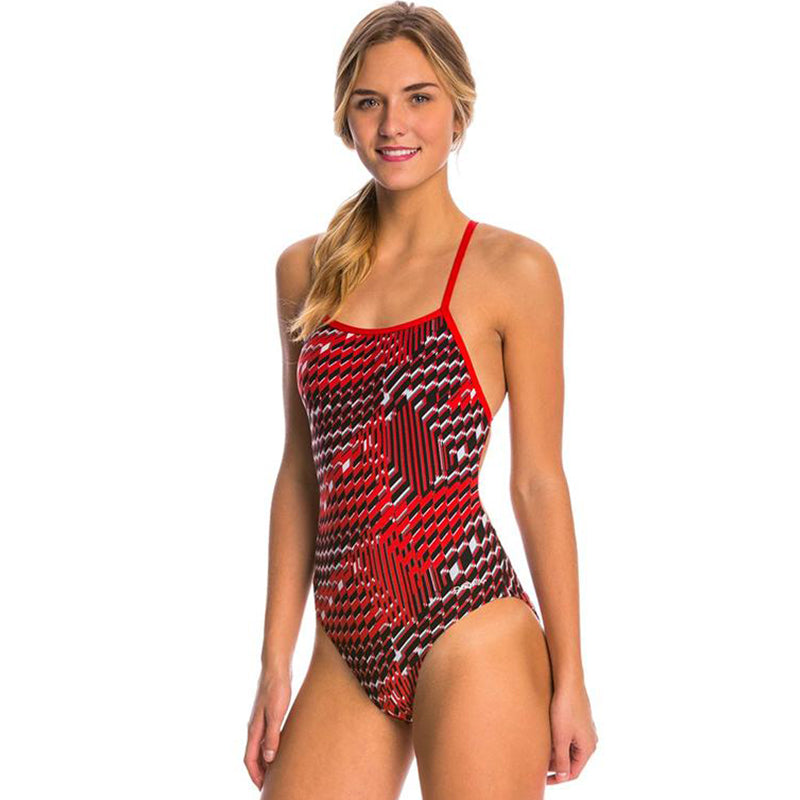 Dolfin - Poly Fusion Enzo MT Back Swimsuit - Red