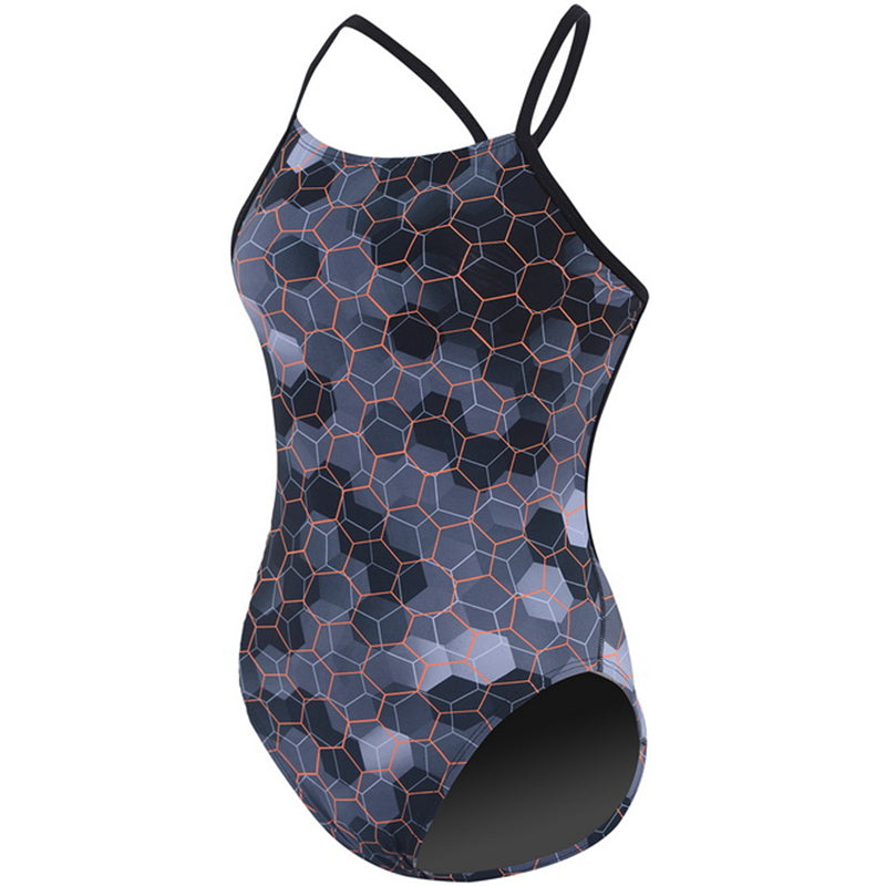 Dolfin - Hornet Cross Back One Piece Steel Swimsuit