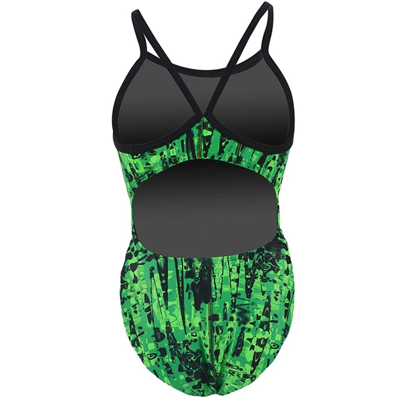Dolfin - XtraSleek Eco Jolt V-2 Back Swimsuit - Green