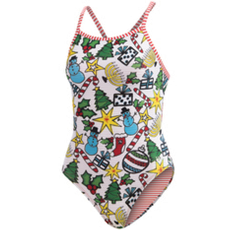 Dolfin Uglies - Holiday Cheer V-2 Back One Piece Swimsuit
