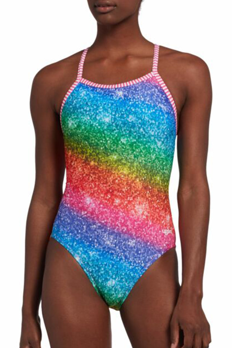 Dolfin Uglies - Over the Rainbow V-2 Back One Piece Swimsuit