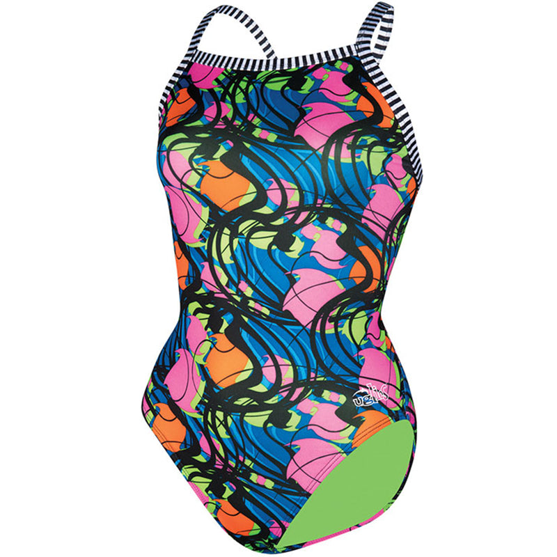 Dolfin Uglies - Party Gras V-2 Back One Piece Swimsuit