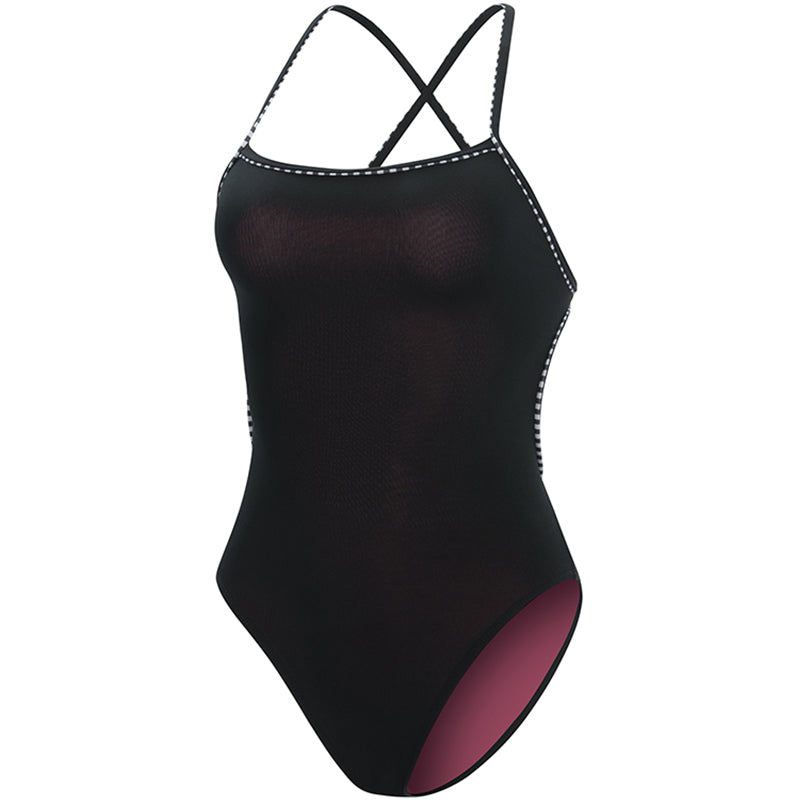 Dolfin Uglies - Revibe Black Solid Tie Back One Piece Swimsuit