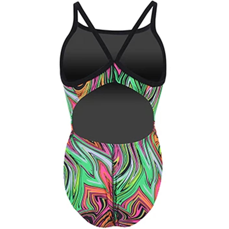 Dolfin - Winners Vanquish V-2 Back One Piece Swimsuit (Pink/Green)