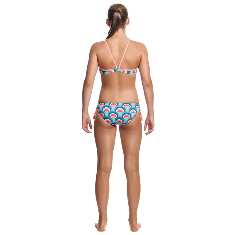 Funkita - Mint Shells - Girls Tie Detail Two Piece - Aqua Swim Supplies