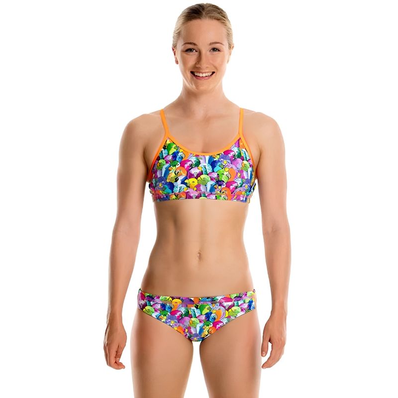 Funkita - Bang Bang Budgie - Girls Racerback Two Piece
