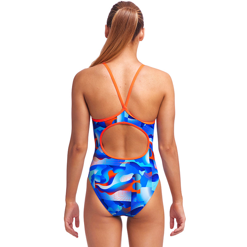 Funkita - Battle Blue - Girls Diamond Back One Piece