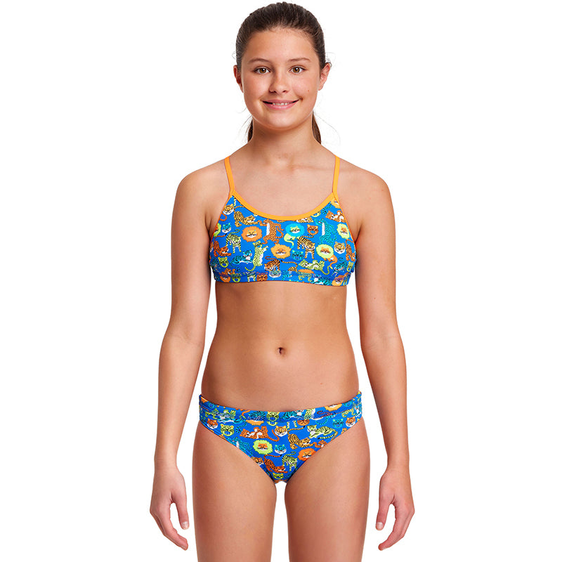 Funkita - Big Cat Bash - Girls Racerback Two Piece