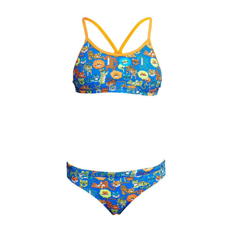 Funkita - Big Cat Bash - Girls Racerback Two Piece