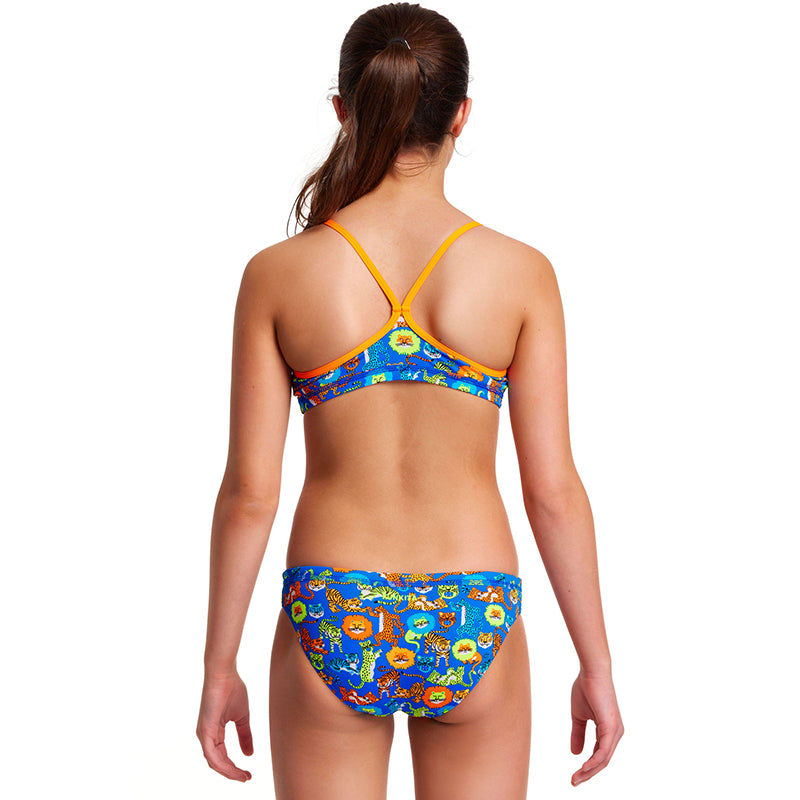 Funkita - Big Cat Bash - Girls Racerback Two Piece