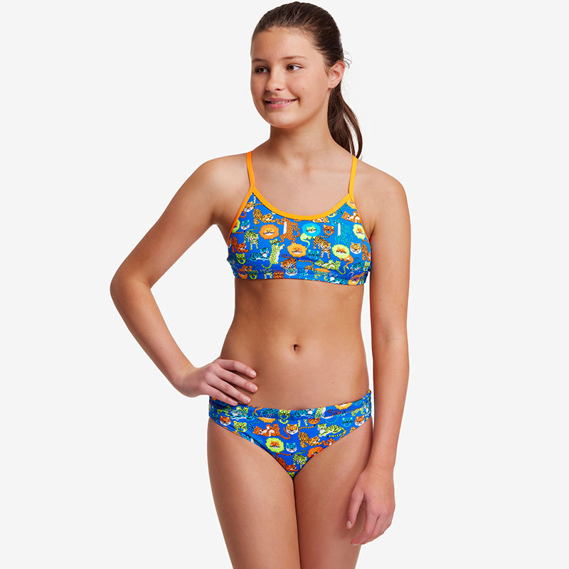 Funkita - Big Cat Bash - Girls Racerback Two Piece