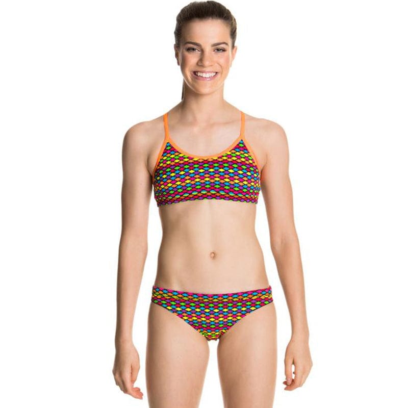 Funkita - Colour Cubes - Girls Racerback Two Piece