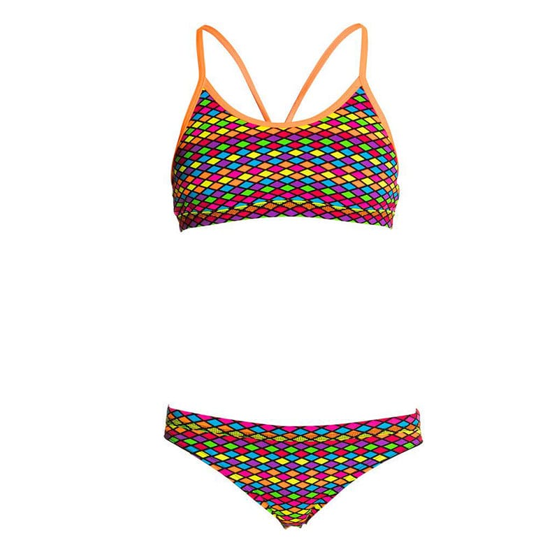 Funkita - Colour Cubes - Girls Racerback Two Piece
