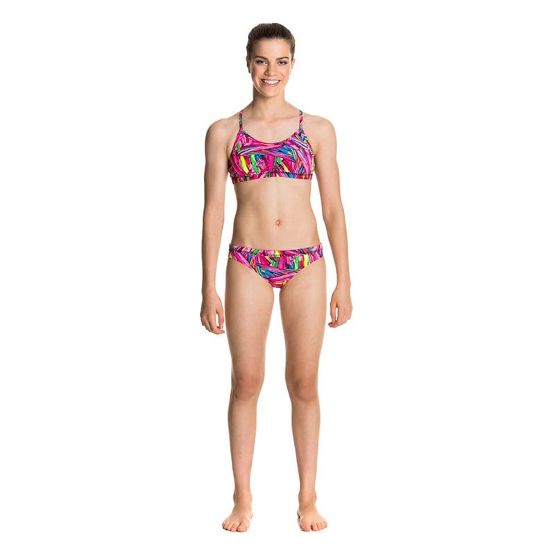 Funkita - Crystal Clash - Girls Racerback Two Piece