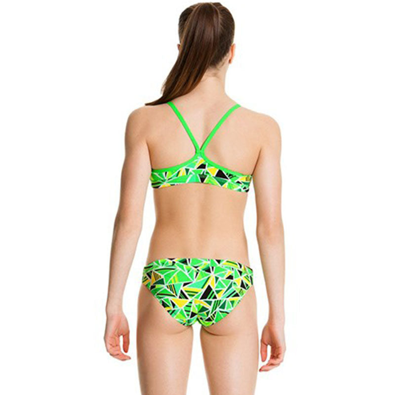 Funkita - Fluro Fracture - Girls Racerback Two Piece