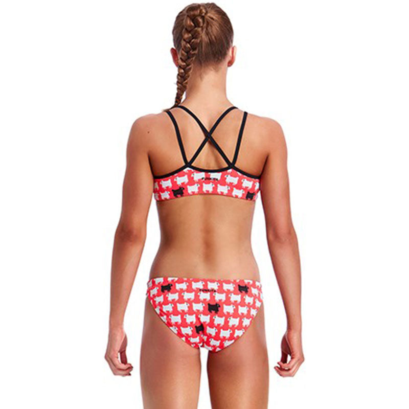 Funkita - Black Sheep - Girls Criss Cross Two Piece